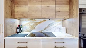 arty kitchen- click for photo gallery